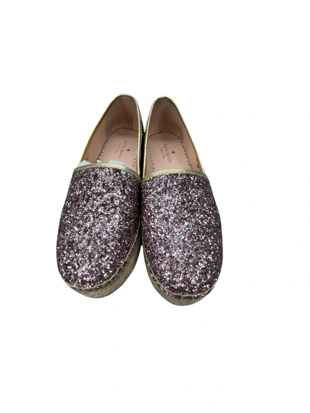 kate spade Pink Glitter Espadrille Slip-Ons